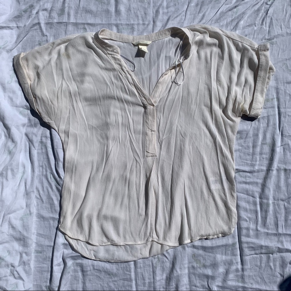 breezy off-white dolman sleeve top